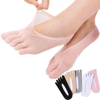 Invisible Women Socks Breathable Boat Socks Funny Five-Finger Socks  Summer