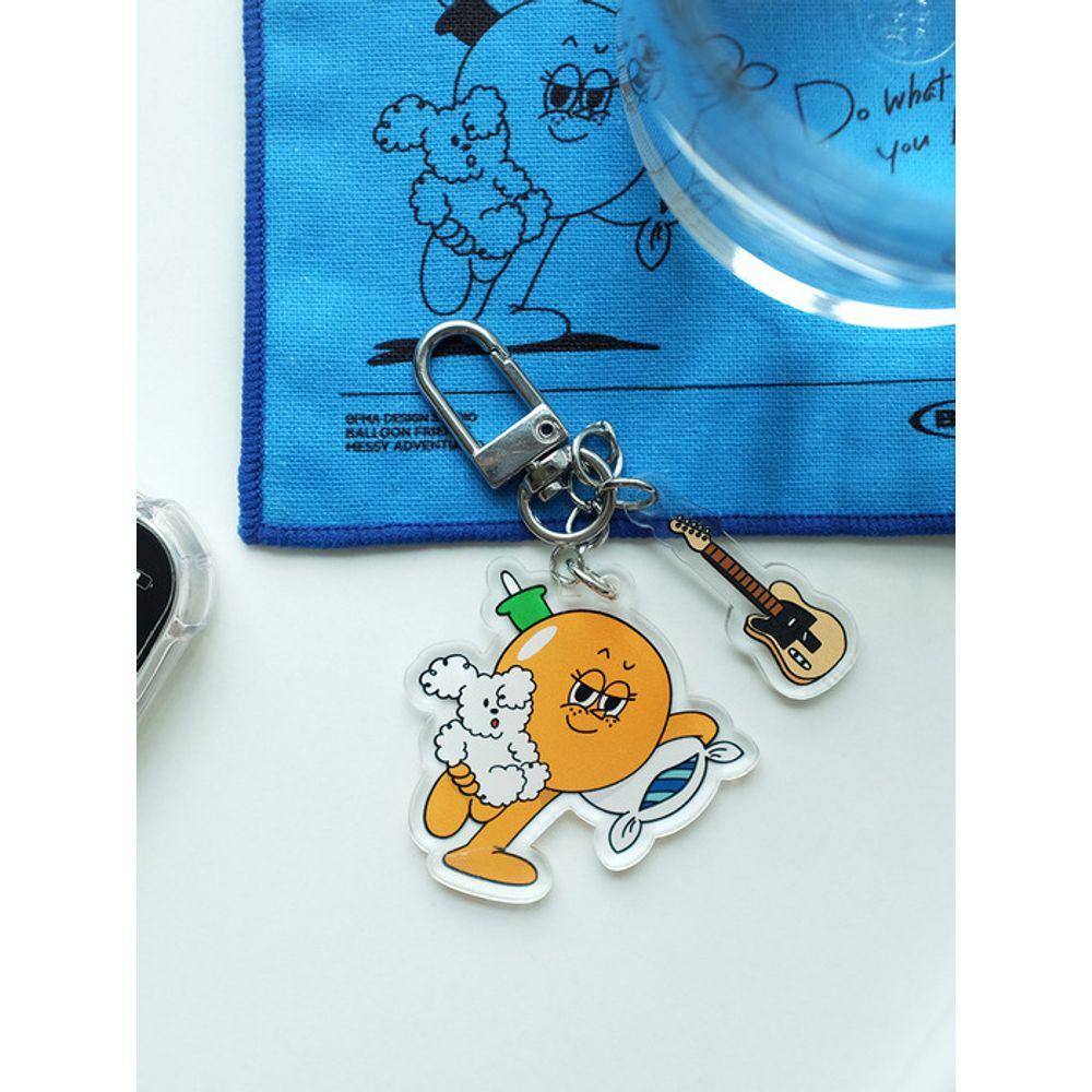

BALLOON FRIENDS MESSY ADVENTURE Acrylic Keychain - Never Forget to Smile Never Forget to Smile