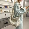 College style printed bear girl heart satchel new ins style large capacity shoulder crossbody woman