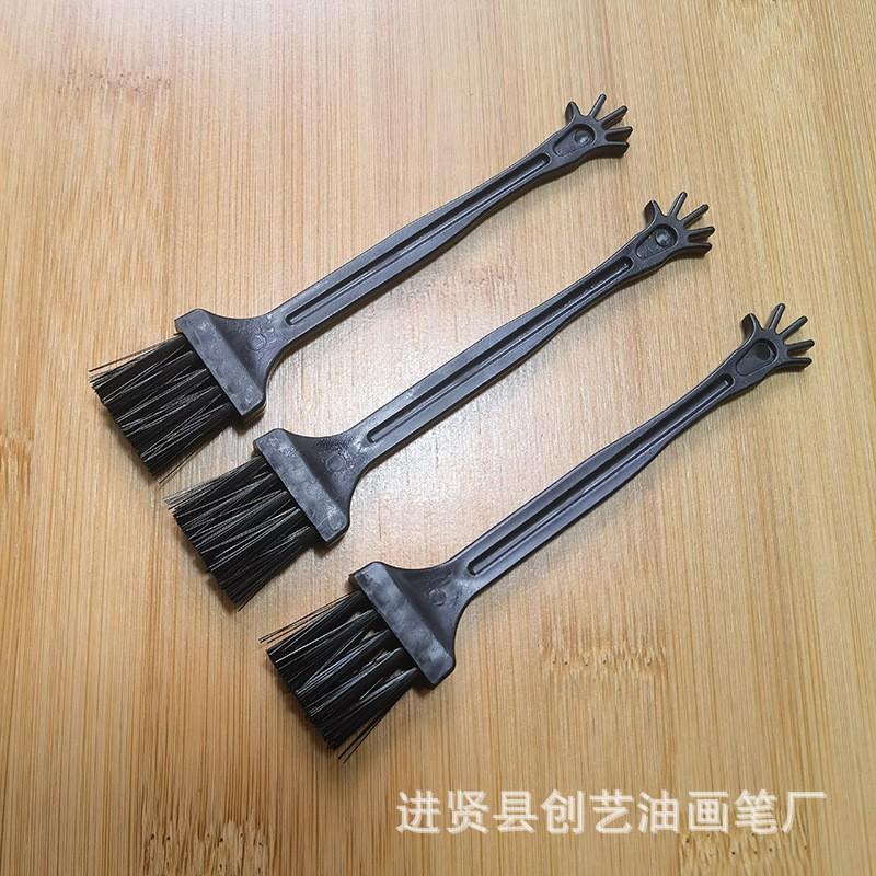 Mini Plastic Cleaning Brush Keyboard Electronics Dust Removal - Flat Five-Finger Design Blue Or Black