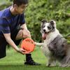 Bite Resistant Dog Flying Disc Pull Ring Toy Soft TPR Interactive Tug-of-war Toy for Outdoor Training Floating & Teeth Cleaning