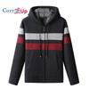 Cozy Up Men's Knitwear with Plush Thickened Zipper Hooded Jacket Loose Casual Cardigan