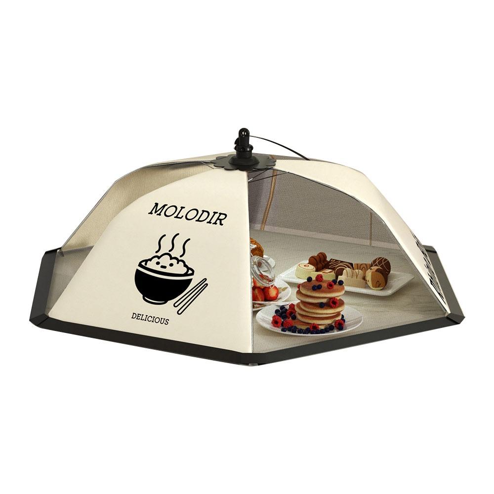 

Защитные сетки от мух и комаров для еды, дышащие крышки для овощей, зонтик, новая сетка для защиты фруктов на пикнике C-70x70cm