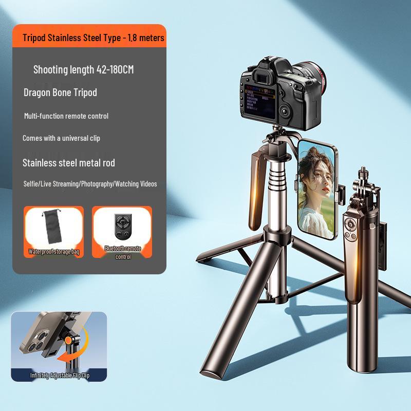2026 Dual-Machine Selfie Stick & Tripod for Concerts and Travel