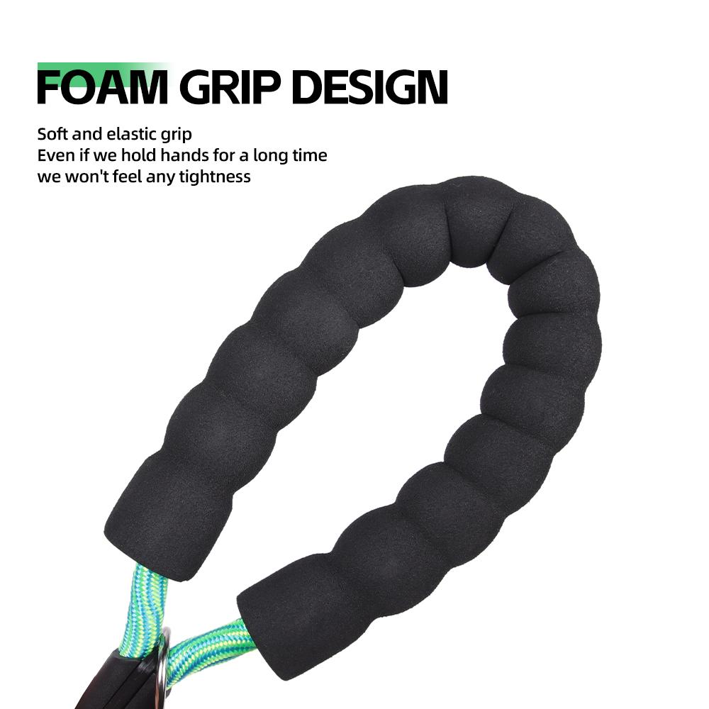 No-Pull Nylon Dog Leash for Small Medium Dogs - Anti-Tangle Reflective Pet Lead with Comfortable Handle Walking Training Rope