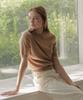 JE NE SAIS QUOI Signature Crew Neck Short Sleeve Cashmere Knit_ Mint