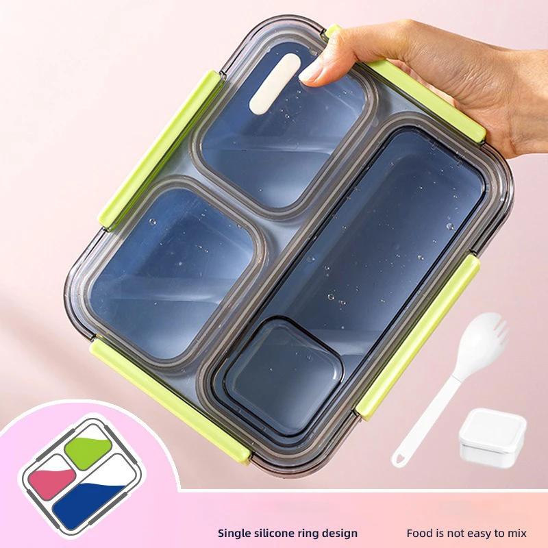 1200ml Bento Box Compartment Lunch Box with Lid Dipping Box Salad Fruit Lunch Box Office Worker Picnic Food Storage Containers