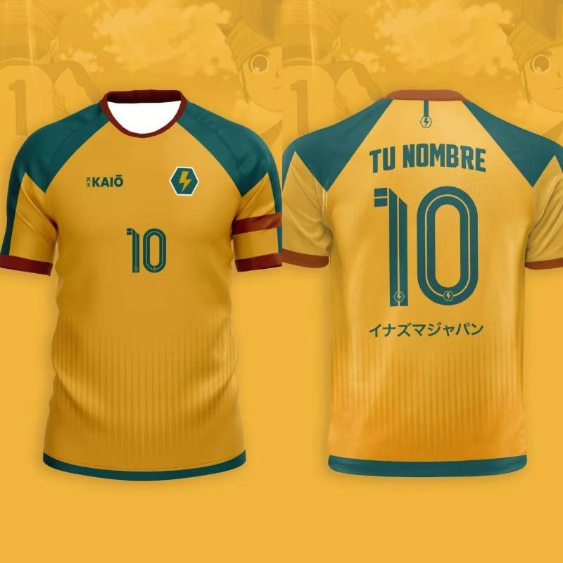 Men's Football T-shirt Japanese Animation T-shirt Inama Eleven Joint Short-sleeved Summer Comfortable Sports Children's T-shirt