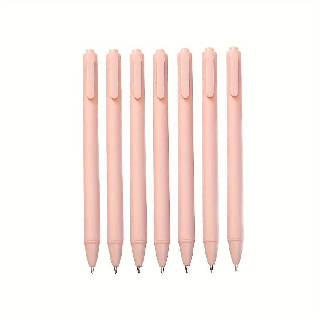 

7 шт. минималистичная нейтральная ручка, для ежедневного письма, офисная шариковая ручка 0,5 мм, ручка для подписи, пишет плавно (черные чернила)