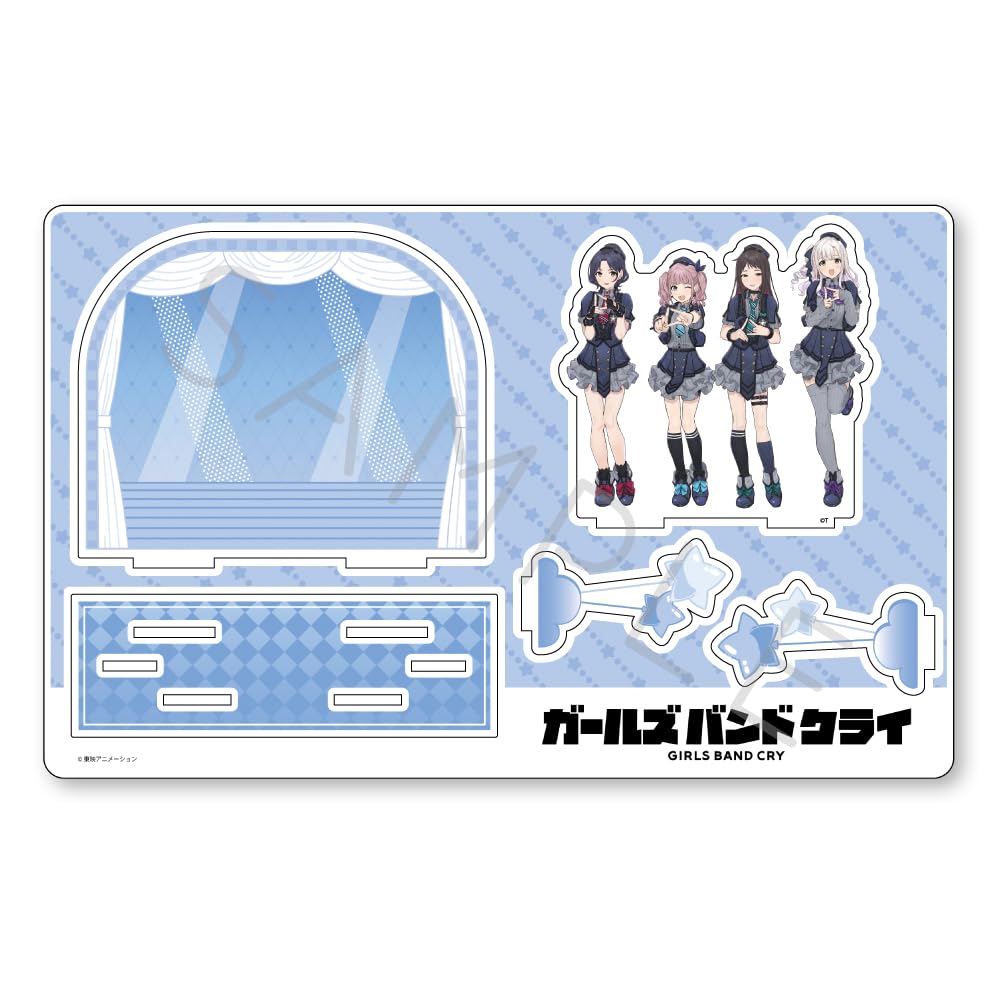 ТВ-аниме «Girls Band Cry» [Diamond Dust] 5-е издание Большой акриловый стенд ZN