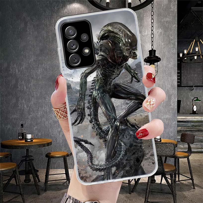 Alien Vs Predator Painted Soft Phone Case For Samsung Galaxy A13 A14 A15 A16 A17 A53 A54 A55 A56 A57 A33 A34 A35 A36 A37 A23 A24