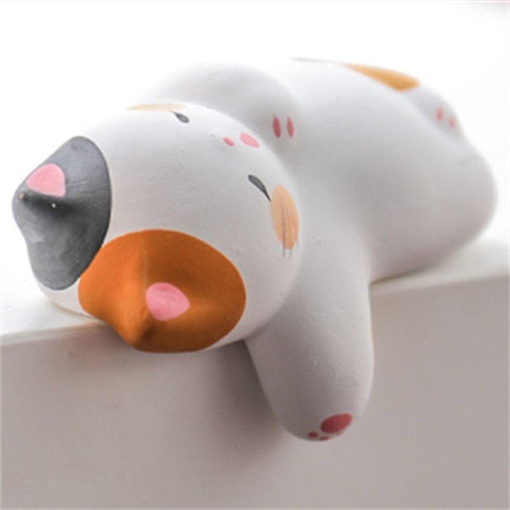 3pcs /set Collectible Kitten Car Ornaments Handmad Pet Cat Landscape Decoration  Desktop Decorative