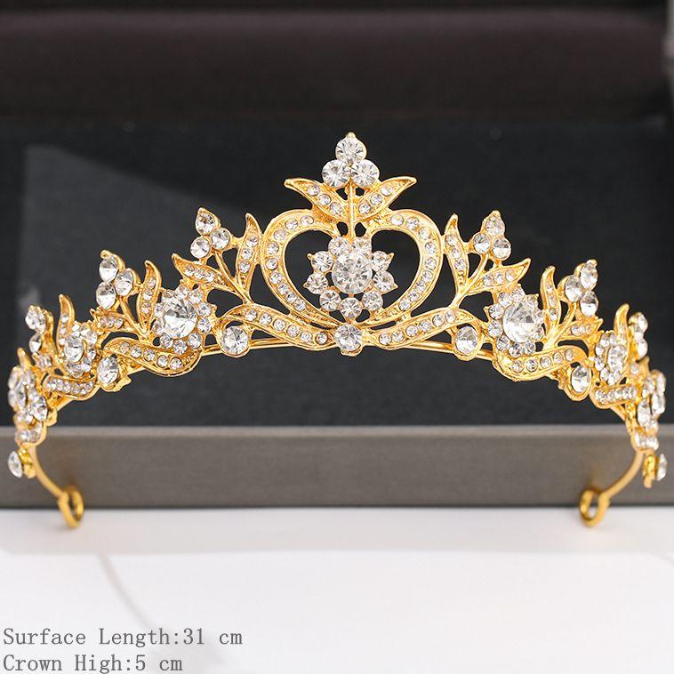 Silver Color Crown and Tiara Hair Accessories for Women Wedding Accessories Crown for Bridal Crystal Rhinestone Diadema Tiara