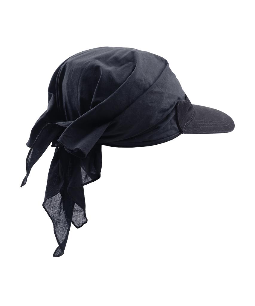 GLACK Gc079 Floppy Cotton Bandana Cap (Black)