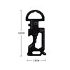 Portable Stainless Steel Keychain Bottle Opener - Outdoor Multifunctional Gift with Laser Engraving
