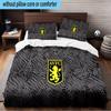 Aston Villa Crest Design 3PCS Print Bedding Set, Includes A Duvet Cover and Two Pillowcases for Bedroom, Dormitory, Suitable for All Seasons