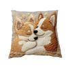Dog Pattern Pillow Cover Cute Puppy Throw Pillow Case Zippered Decorative Pillowcase for Bedroom Living Room Sofa Couch
