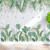 24 Styles Wall Stickers Decorated Tropical Green Leave Nordic Fresh Living Room Bedroom Stickers Plant Flowers Wall Decorations