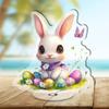 Acrylic Standee Cute Bunny Easter Home Decoration 2D Flat Easter Ornament
