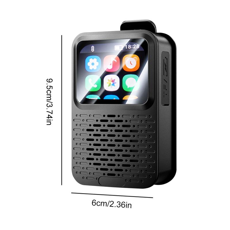 V9 Bluetooth Wireless Speaker Magnetic Clip-On Wearable Mini Speakers Built-in Mic Portable HiFi Music Player For Outdoor Sports