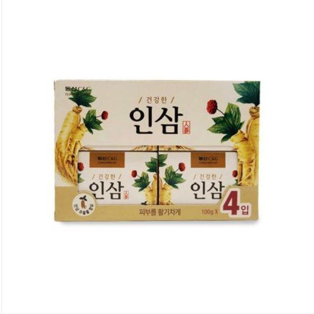 

Ginseng Soap YZKACZEH Luxurious Beauty Soap Bath Soap 100g Pack of 4 4 ginseng soaps