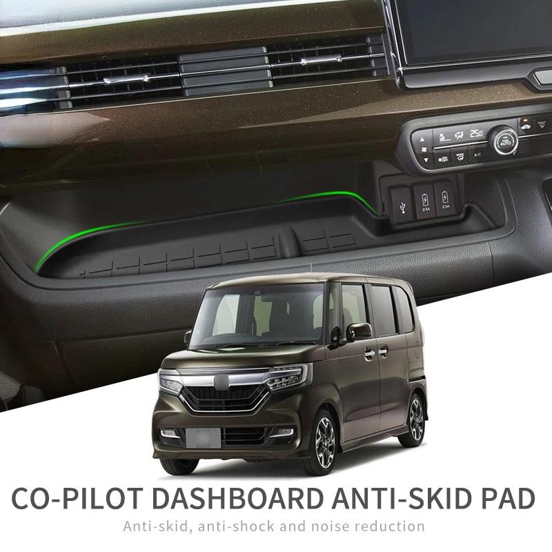 Adatto per Honda NBOX Tappetino portaoggetti in silicone per copilota JF3/JF4 Tappetino per cruscotto consolle centrale N-box Tappetino antiscivolo