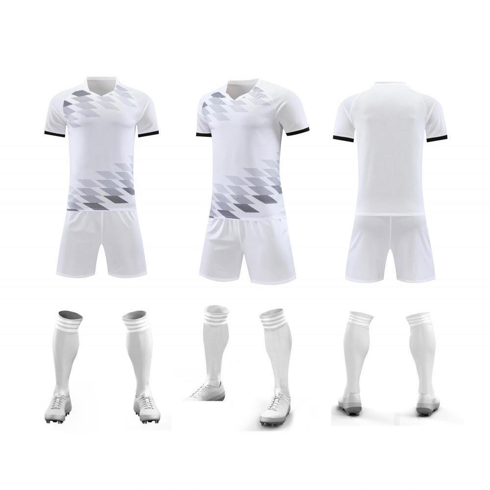Set Maglia da Calcio Traspirante Asciugatura Rapida Manica Corta Abbigliamento da Calcio Studenti Scuola Primaria Allenamento Partita Divisa di Squadra Versione Giocatore