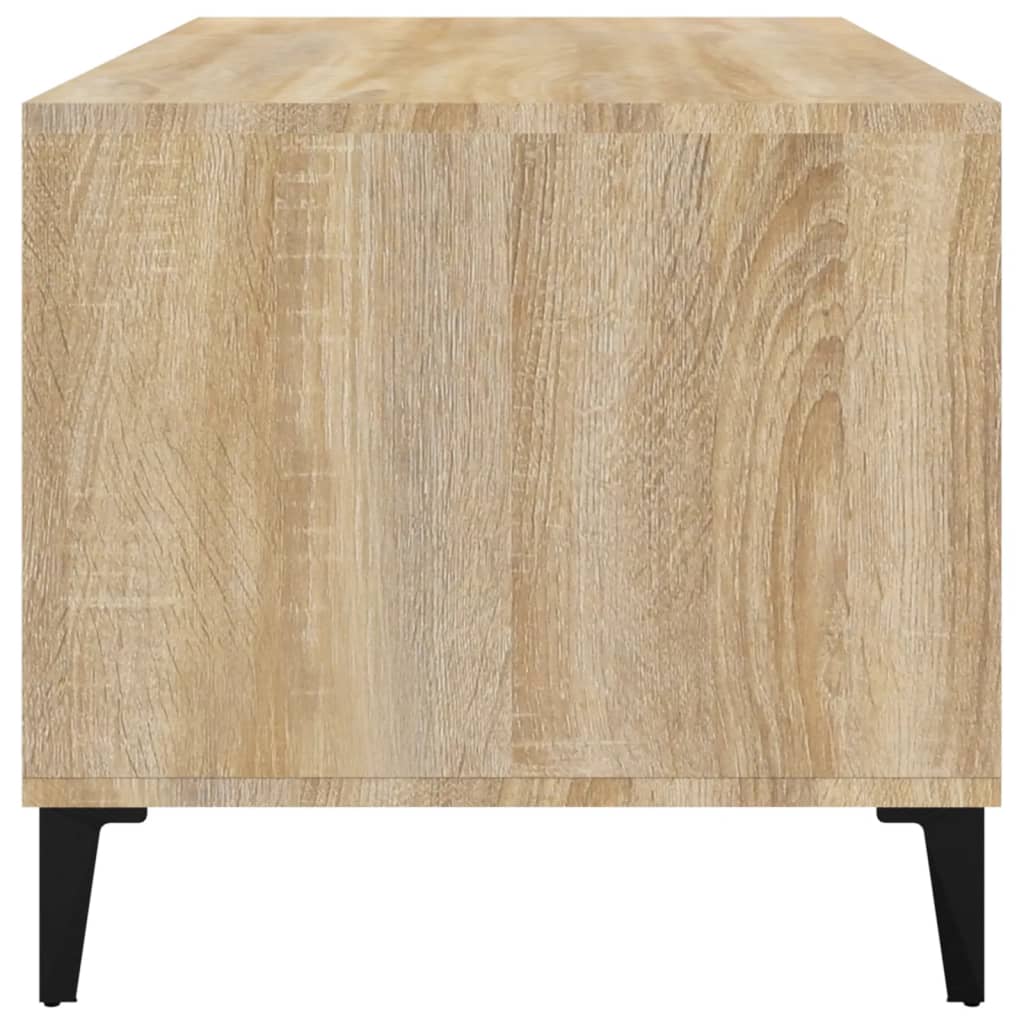 Vidaxl Stolik Kawowy, Dąb Sonoma 90X49X45 Cm, Materiał Drewnopochodny