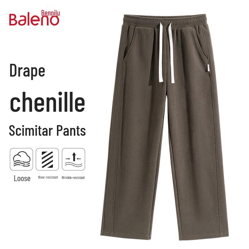

Baleno Men s Loose Straight-Leg Chenille Casual Pants 4XL