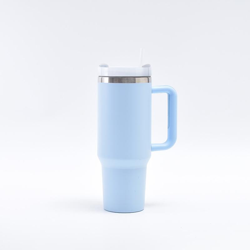 Car Cup Straw Stainless Steel Thermos Cup Handle Ice Bully Cup