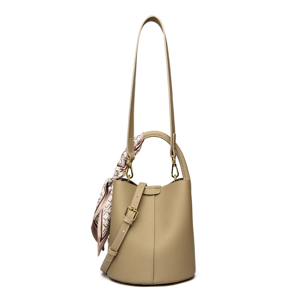 Bucket Bag, Simple Handbag, High-end Feel Bag, Women's Commuting Large Capacity Shoulder Crossbody Bag