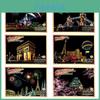 Kit de Papel para Pintar con Rascar 'Vista Nocturna Mágica' Para Diversión y Exploración Creativa Infantil
