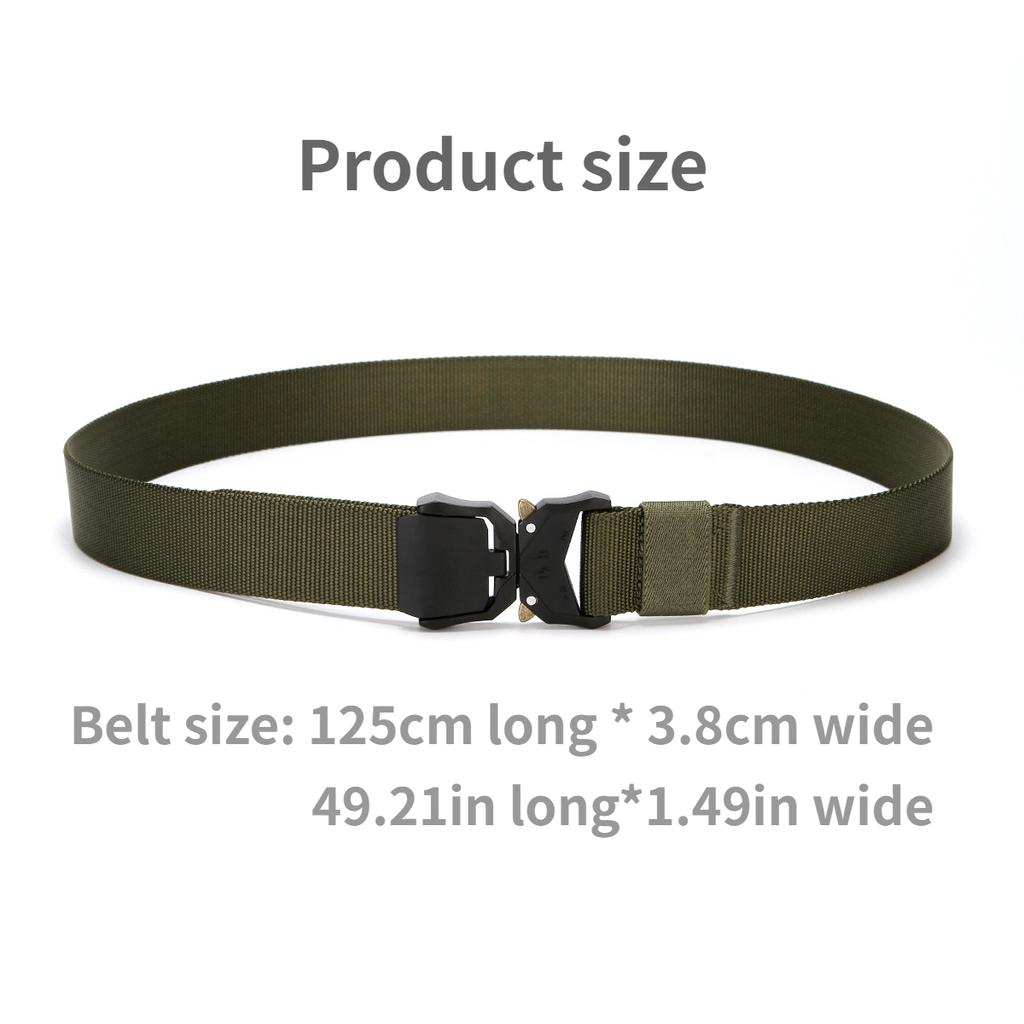 Pasek taktyczny 3,8 cm dla fanów wojskowości, wielofunkcyjny nylonowy pas treningowy outdoorowy