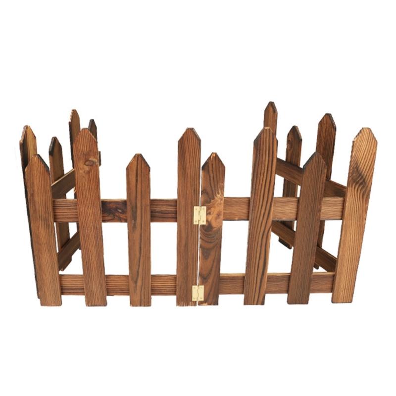 

120cm Mini Fence Barrier DIY Miniature Fairy Garden Fence Wooden Craft Figurine Ornament Dollhouse Decoration Accessory 1