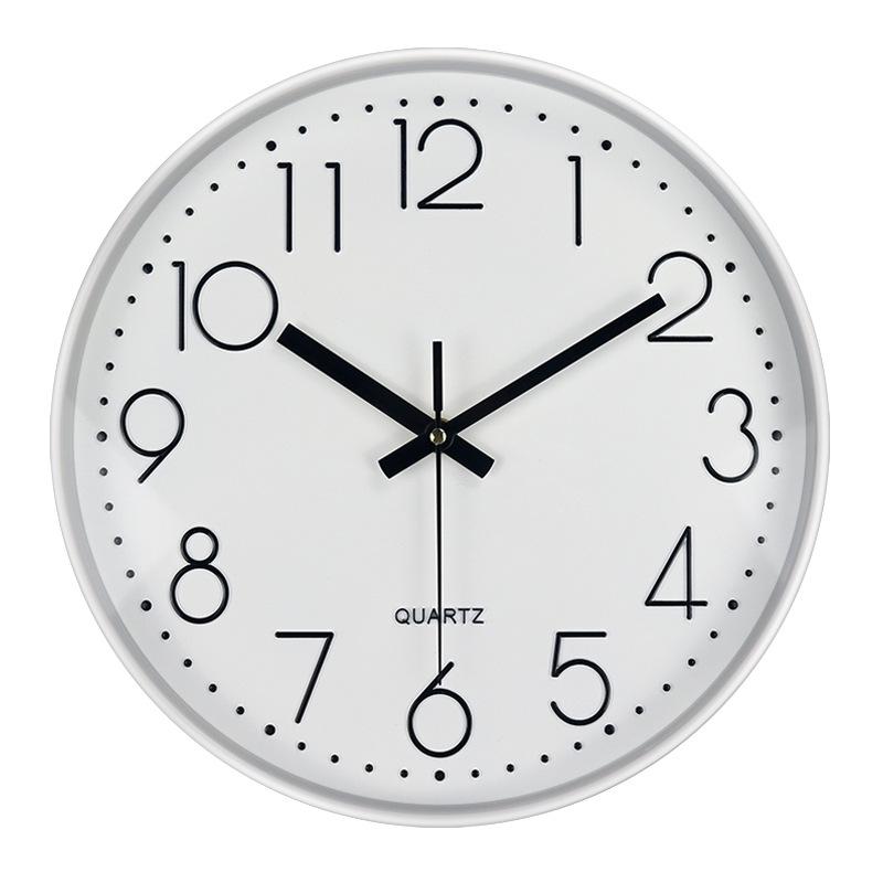 14-Inch Quartz Wall Clock for Classroom & Living Room – Easy Mount, No-Drill Design