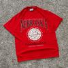 Vintage Lee Sport Nebraska Cornhuskers T-shirt Röd Herr Stor L Tillverkad i USA 90-tal Unisex T-shirt
