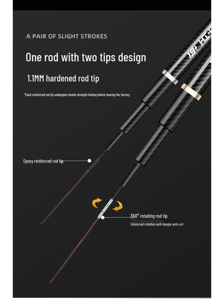 Crucian Carp Carbon Fiber Ultra-light, Ultra-hard 28-tone Fishing Rod Set - 19 Brands Taiwan Rod for Wild Fishing