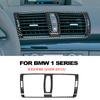 For BMW 1 Series E87 E81 E82 E88 08-13 Carbon Fiber Air Conditioning Vent Outlet Cover Trim Sticker Interior Accessoire Voiture