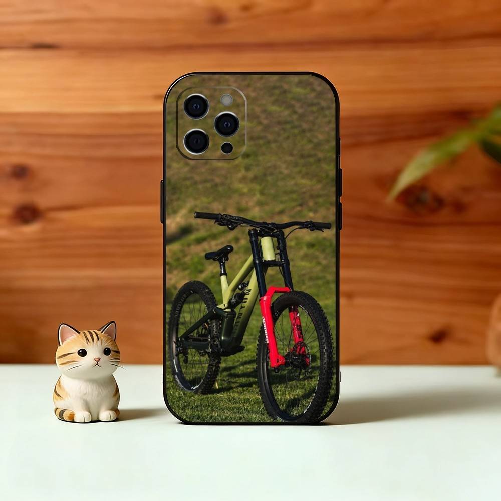 C-Cool M-Mountain Bicycle Bike Phone Case For iPhone 17, 16,15,14,13,12,11 Plus,Pro Max, Others Soft Black Cover