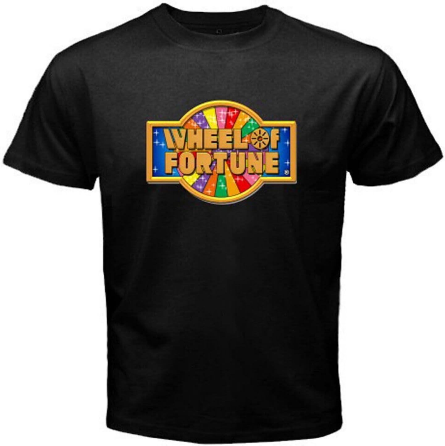 Wheel of Fortune Show Logo Men s T Shirt Size S 3XL 4XL чёрный