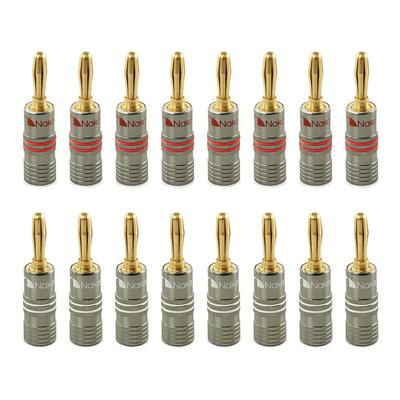 Nakamichi Ultimate Series 24K Gold Plated Beryllium Red Copper Banana Plug Speaker Connectors This Product Is Ideal for Flexible Connection Cables To