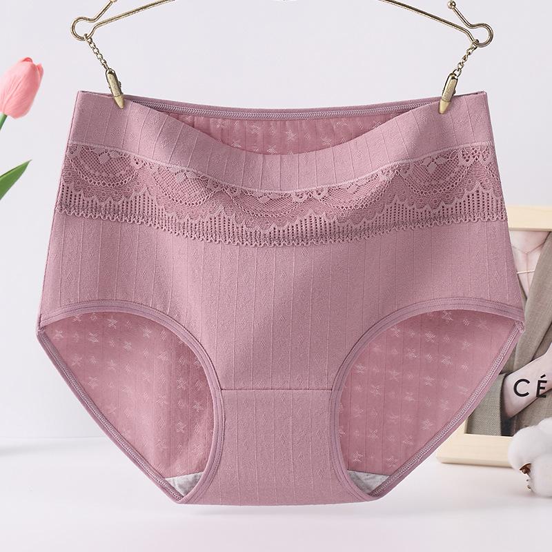 Big Size Female Spring and Autumn Cotton High Waist Comfortable Loose Briefs