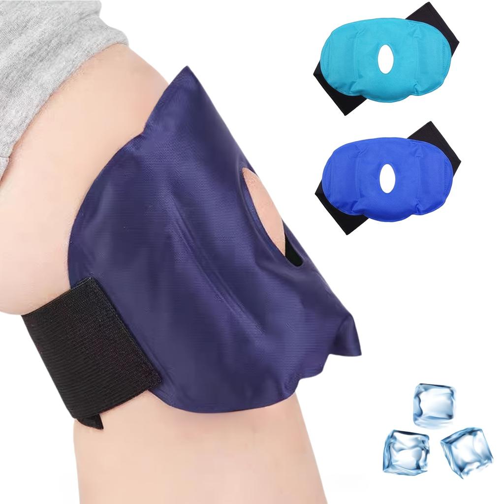 Knee Cold Pack - 1 Reusable Hot and Cold Ice Packs for Knee, Joint - Adjustable & Flexible for Knees, Elbows