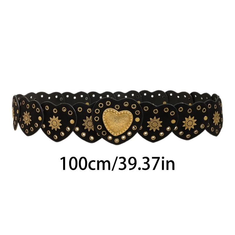 Girls PU Belt Motorcycle Adjustable Grommet Waist Belt Fashion Enthusiasts Belt Coat Dress Female Decorative Waistband