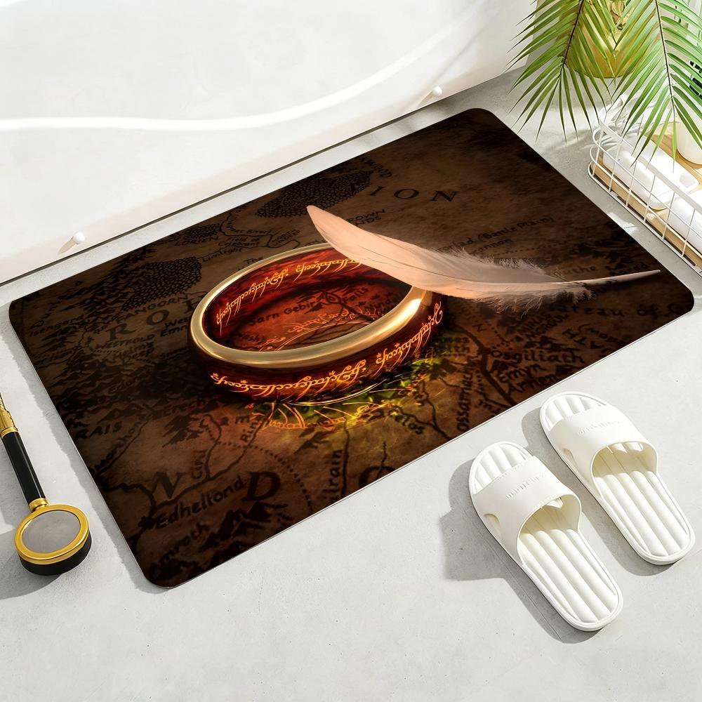 The Lord of the RingS Floor Mat Soft Thickened Non-Slip Door Mat for Living Room Home Decor Flannel Rugs