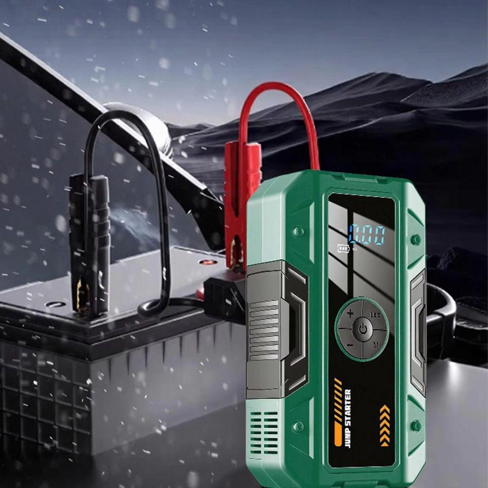 Digital Display Jump Starter Weatherproof Car Jump Box Peak Portable Power Bank Vehicle