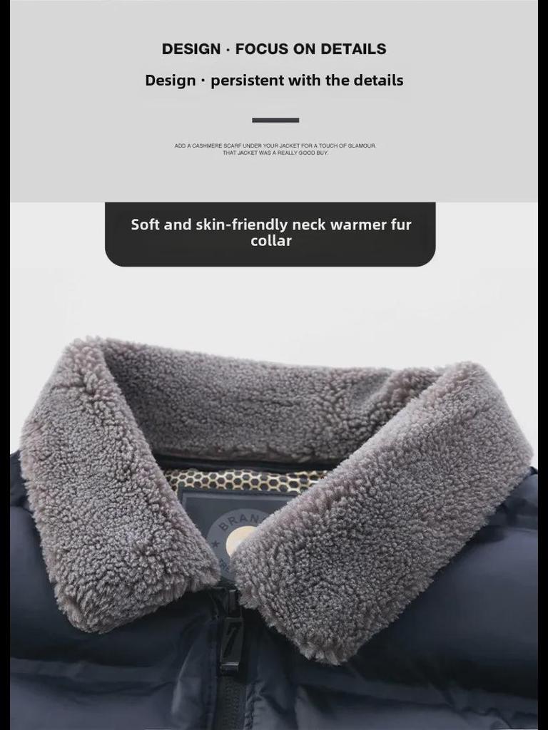 Men's Winter Cotton Jackets with Graphene Heating for Middle-aged and Elderly