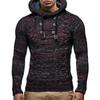Men High Collar Long Sleeve Sweater Casual Solid Color Pullover Sweaters Slim Fit Hooded Sweaters
