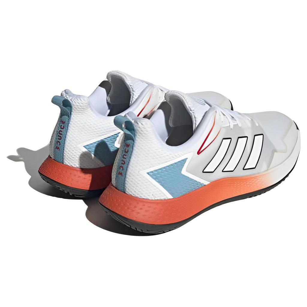 Adidas Defiant Speed Non-Slip Durable Low-Top Tennis Shoes Men Sneakers White Blue HQ8456