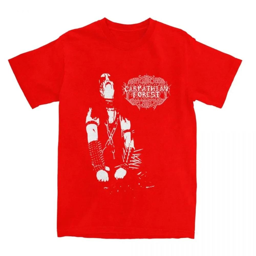 Men Women's Shirts Carpathian Forest Black Metal Band Merchandise Vintage Cotton Short Sleeve We're Going to Hell for ThisShirts